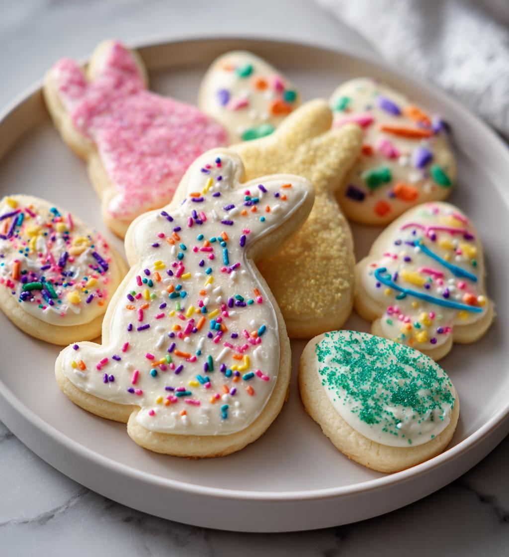 easter cutout cookies