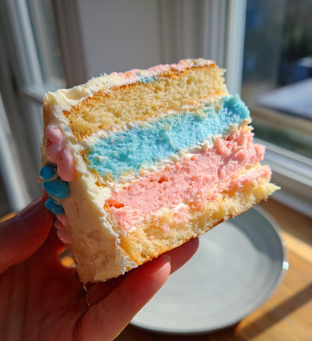 easter gender reveal cake - detail 1