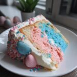 easter gender reveal cake