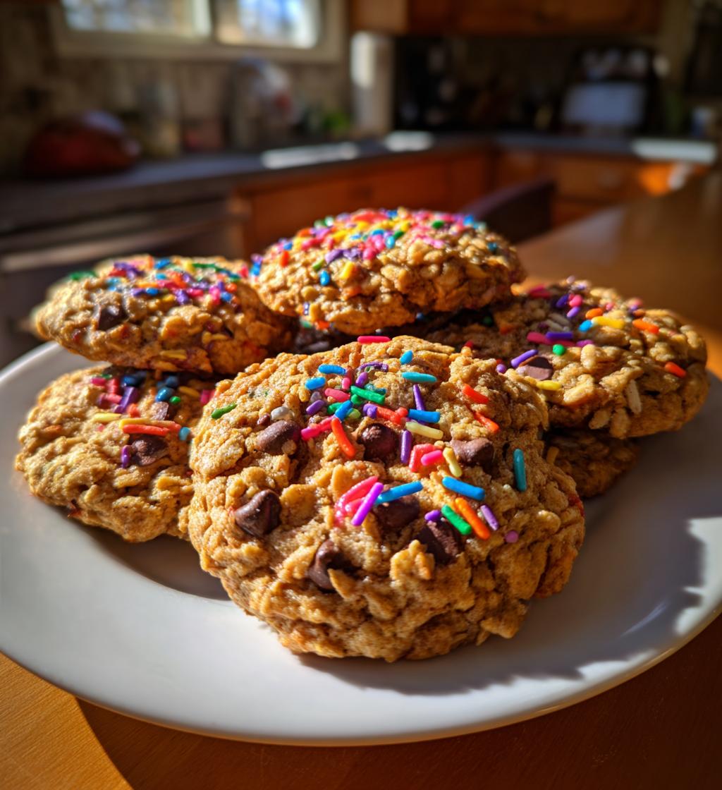 easter oatmeal cookies - detail 1