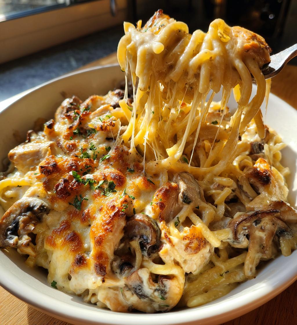 easy chicken tetrazzini - detail 1