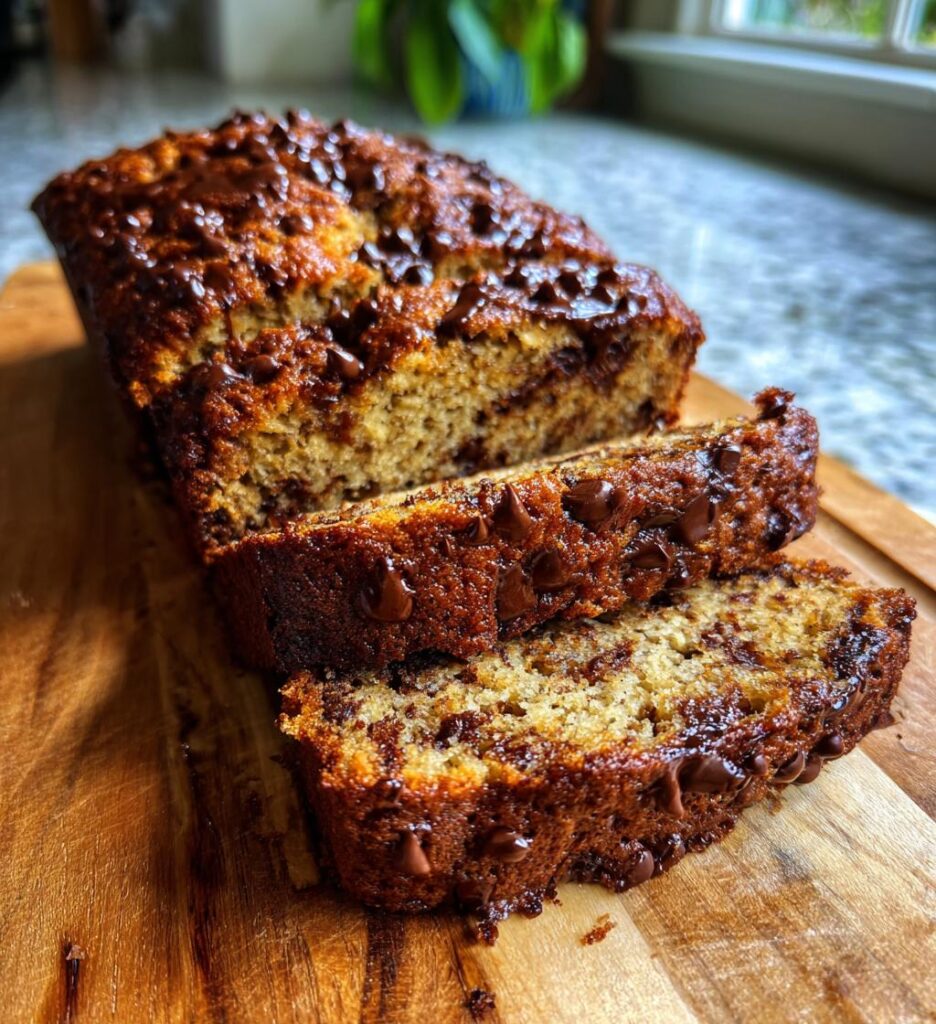 easy chocolate chip banana bread