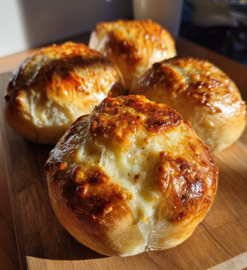 easy garlic cheese bombs