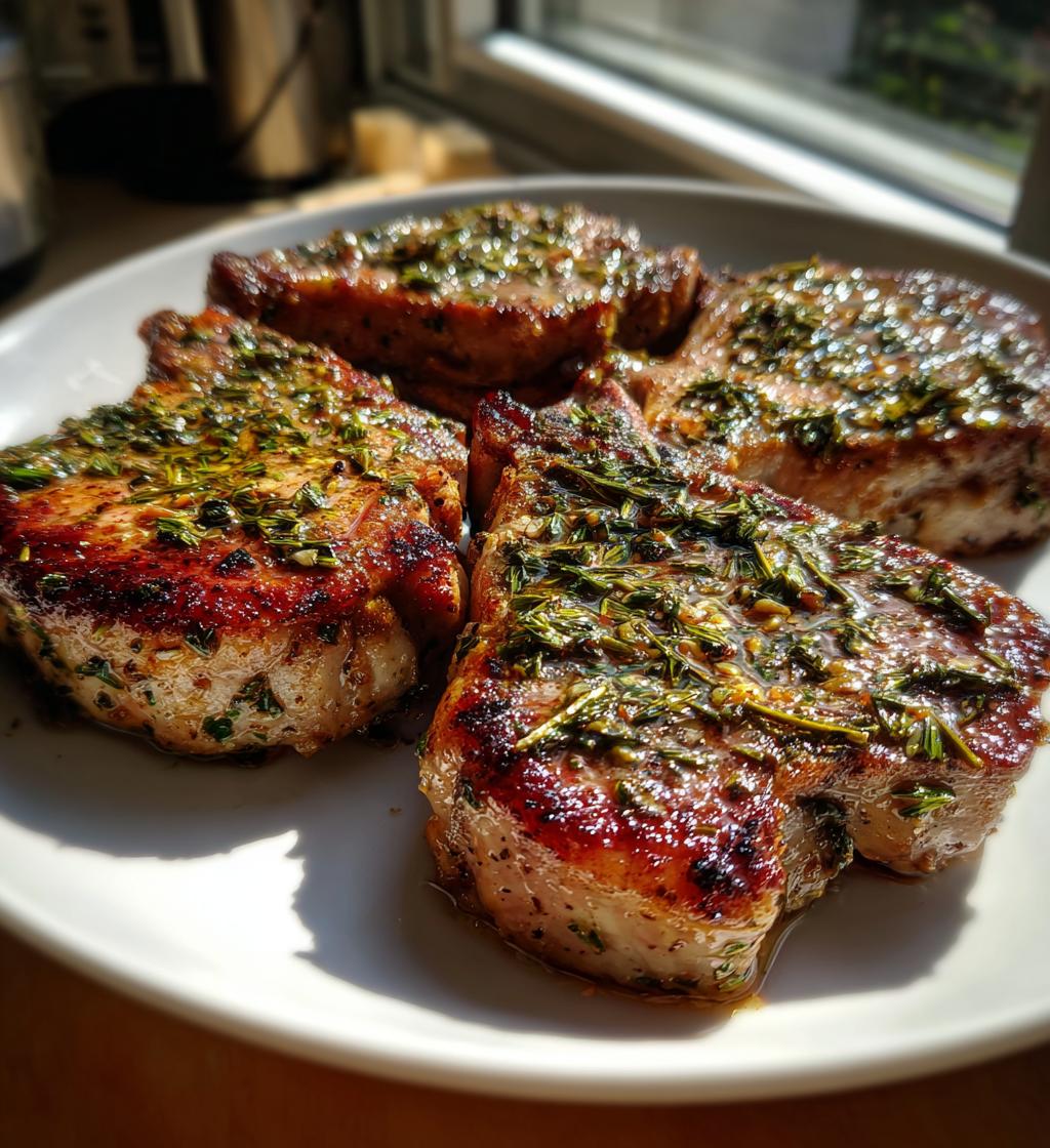 easy garlic herb lamb chops - detail 1