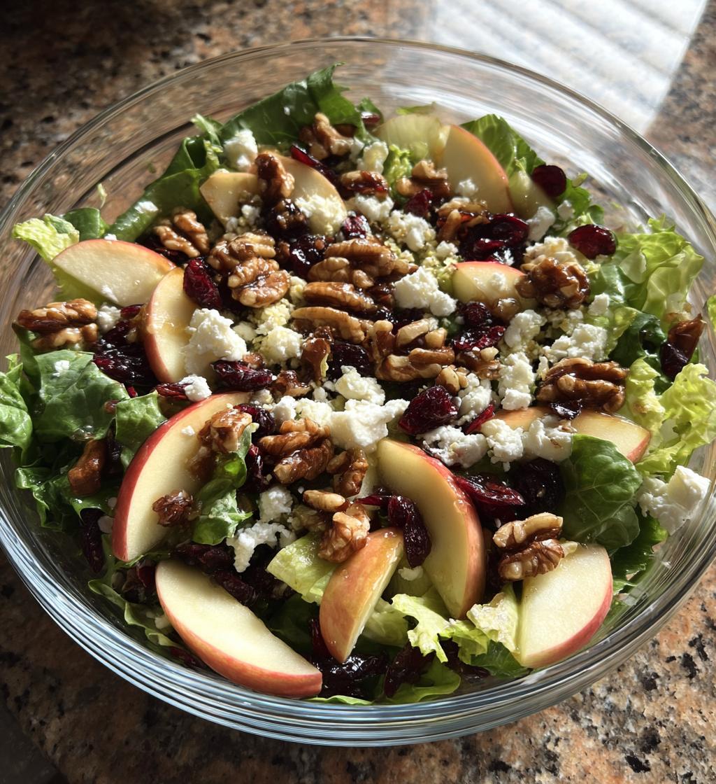 fall salad with maple lime dressing - detail 1