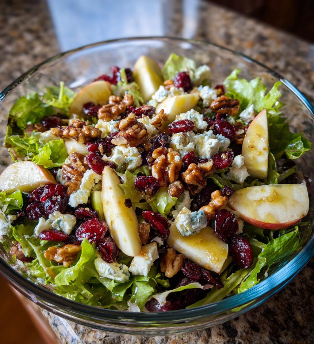 fall salad with maple lime dressing