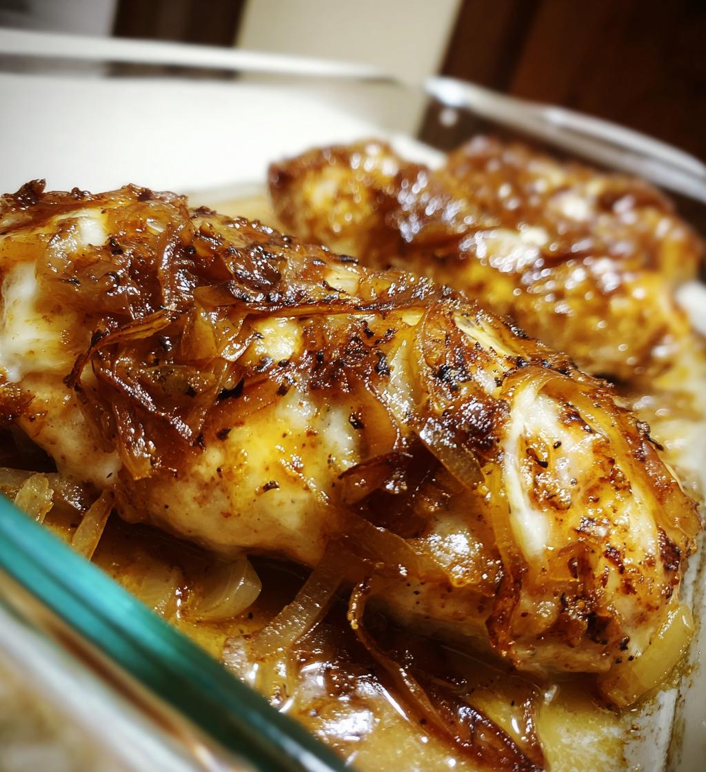 french onion chicken - detail 1