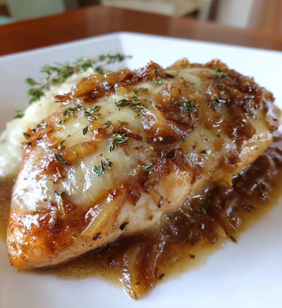 french onion chicken crockpot