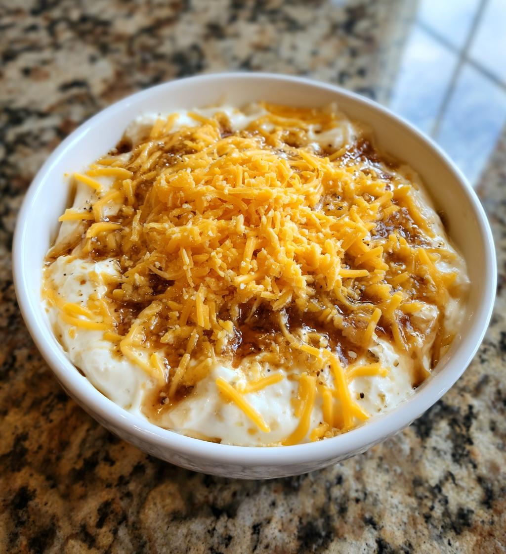 french onion dip - detail 1