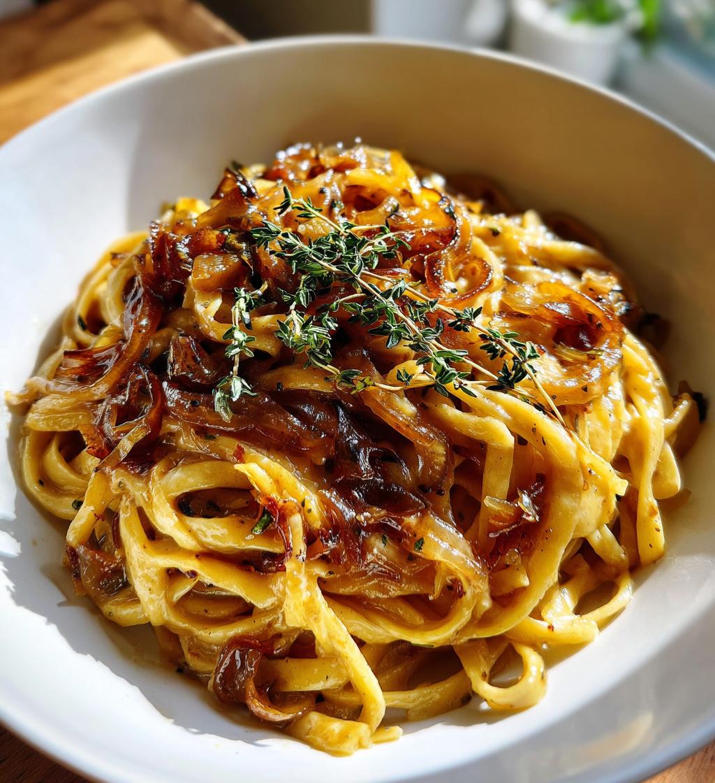 french onion pasta - detail 1
