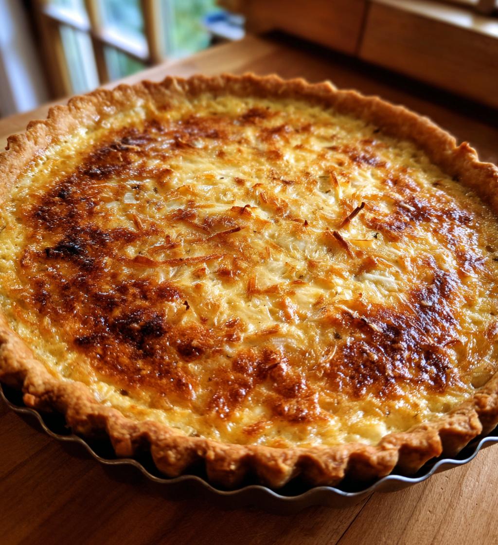 french onion tart