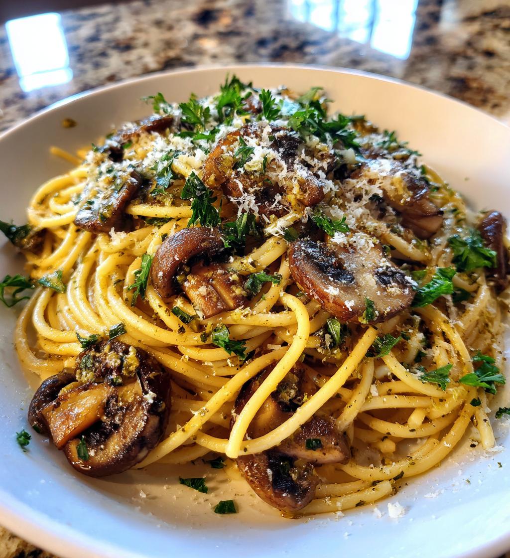 garlic mushroom pasta