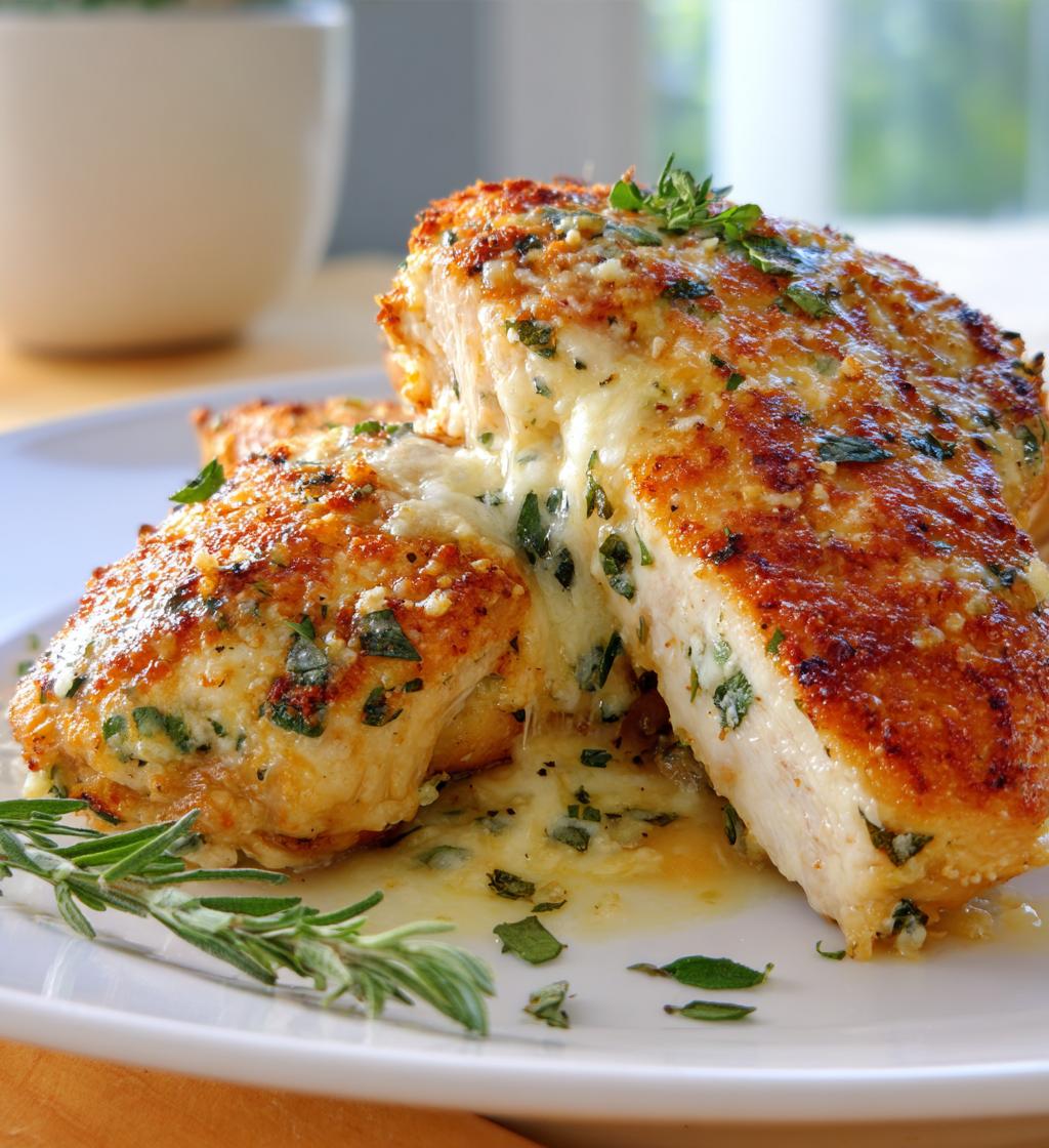 garlic parmesan chicken - detail 1
