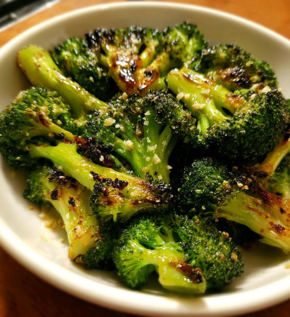 garlic parmesan roasted broccoli