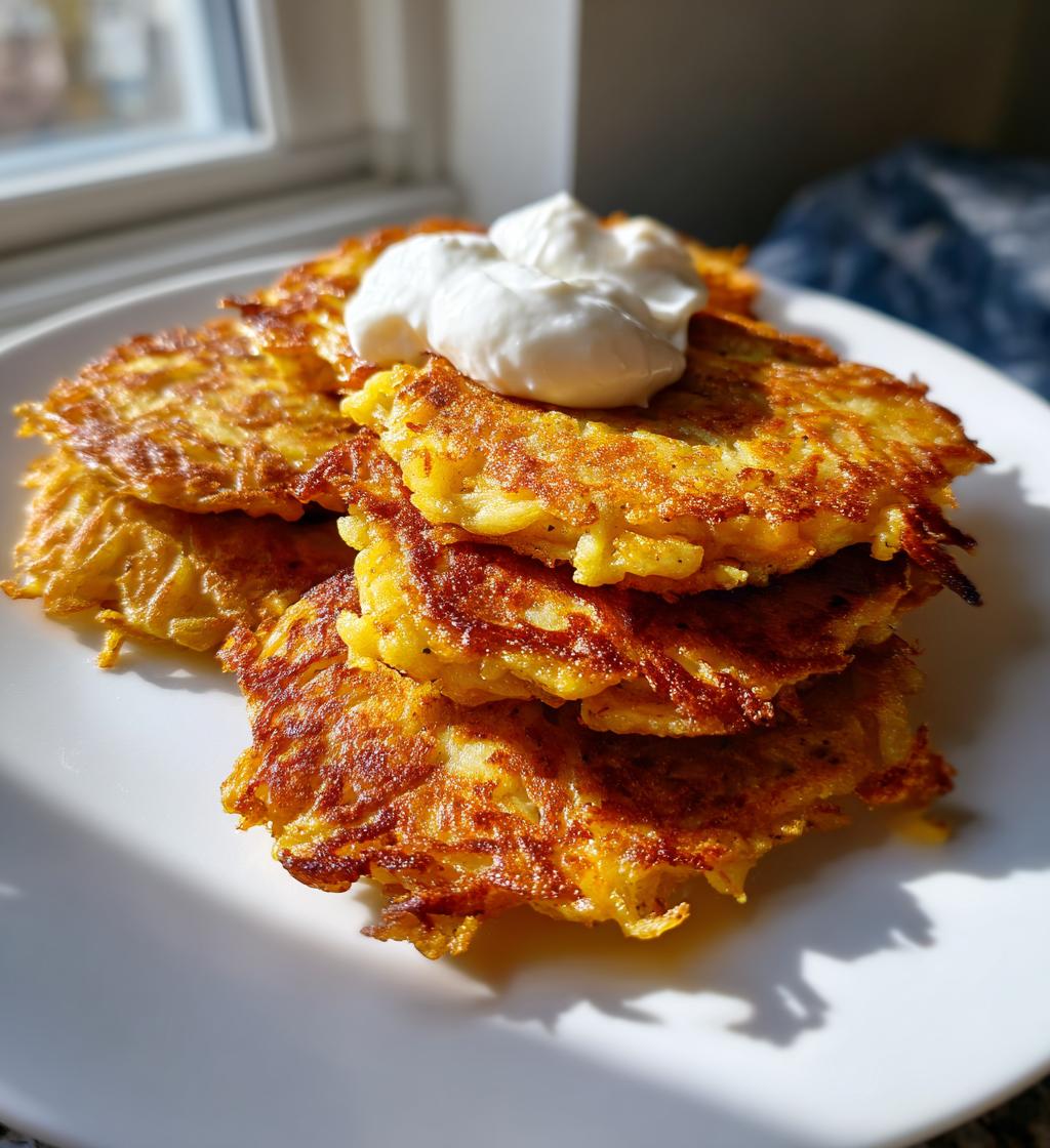 german potato pancakes kartoffelpuffer - detail 1