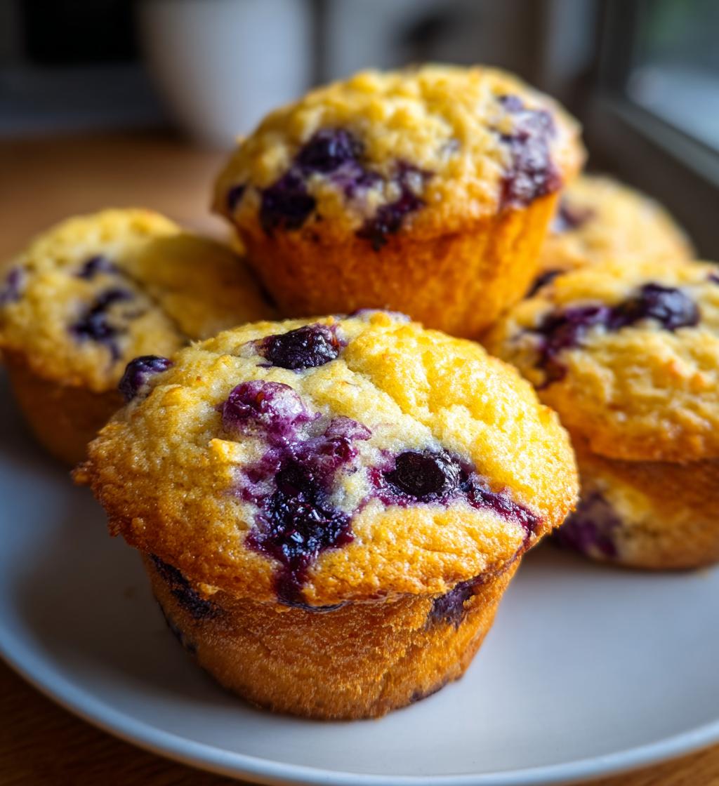 gluten free blueberry muffins - detail 1