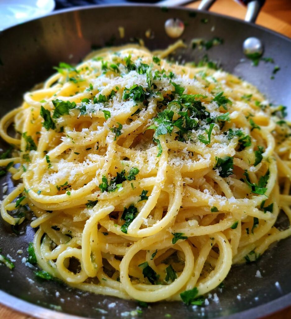 gluten free garlic parmesan pasta