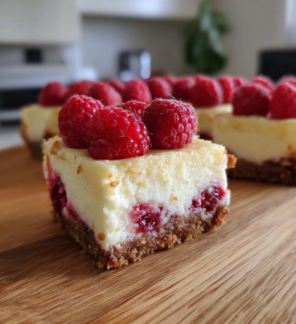 heavenly raspberry cheesecake bars