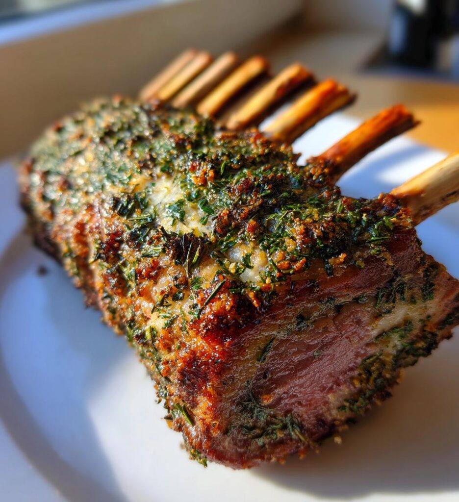 herb crusted rack of lamb