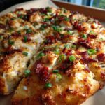 homemade chicken bacon ranch pizza