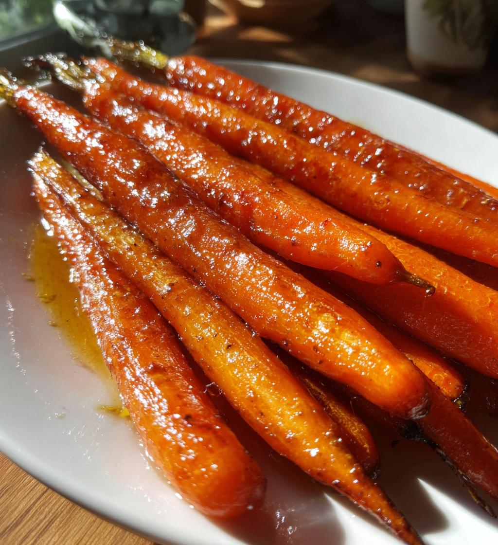 honey glazed carrots - detail 1