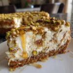 honey pistachio baklava cheesecake