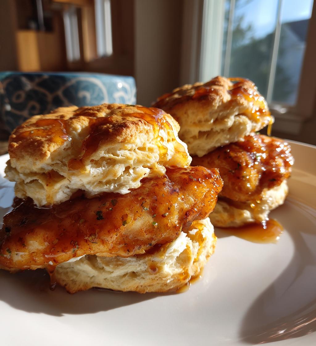 hot honey chicken biscuits - detail 1