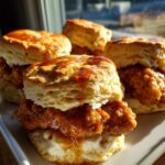 hot honey chicken biscuits
