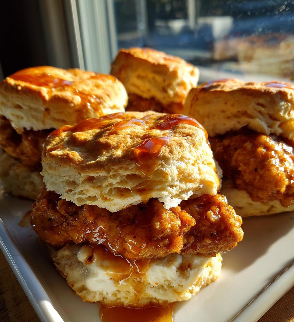 hot honey chicken biscuits