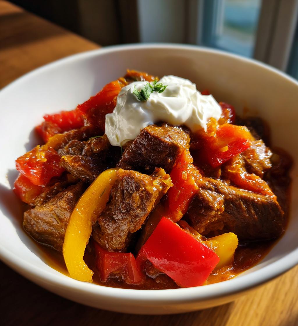 hungarian keto goulash - detail 1