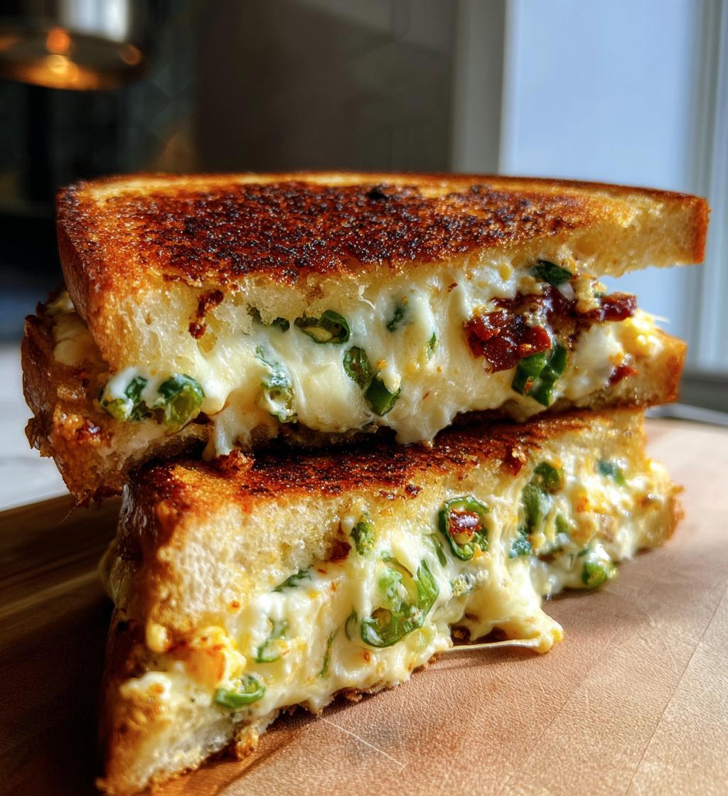jalapeno popper grilled cheese sandwich - detail 1