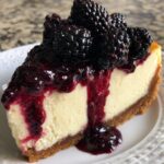 juicy blackberry cheesecake