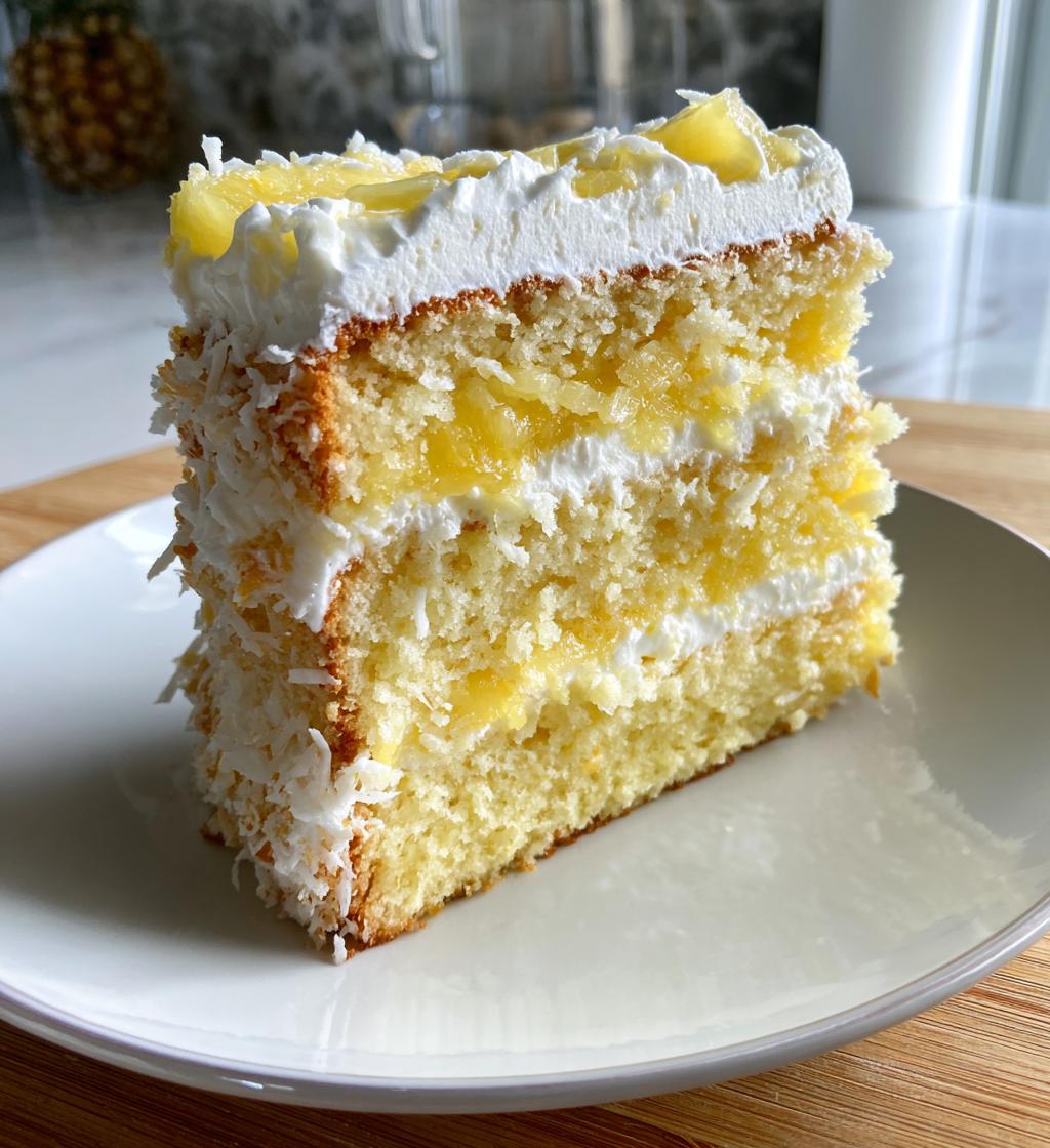 juicy pineapple heaven cake - detail 1