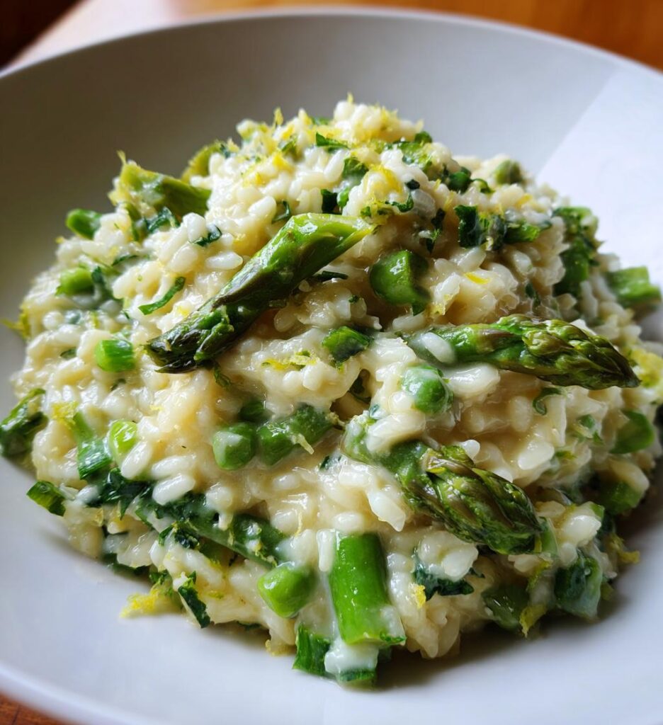 lemon asparagus risotto