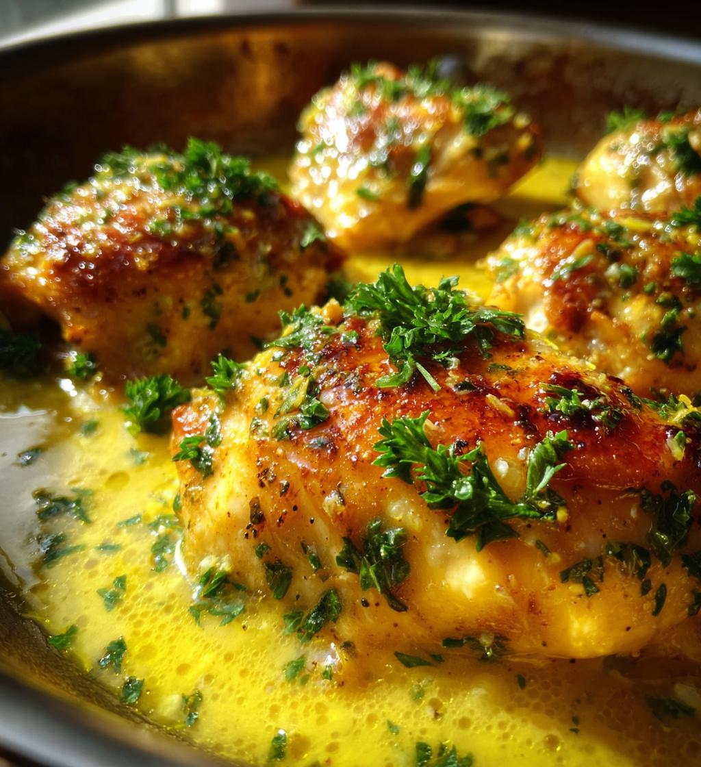 lemon chicken with lemon butter sauce - detail 1