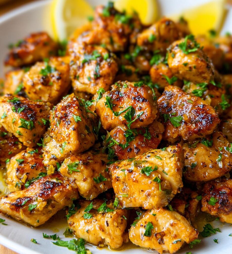 lemon garlic chicken bites