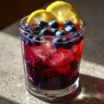 lemon infused blueberry and blackberry