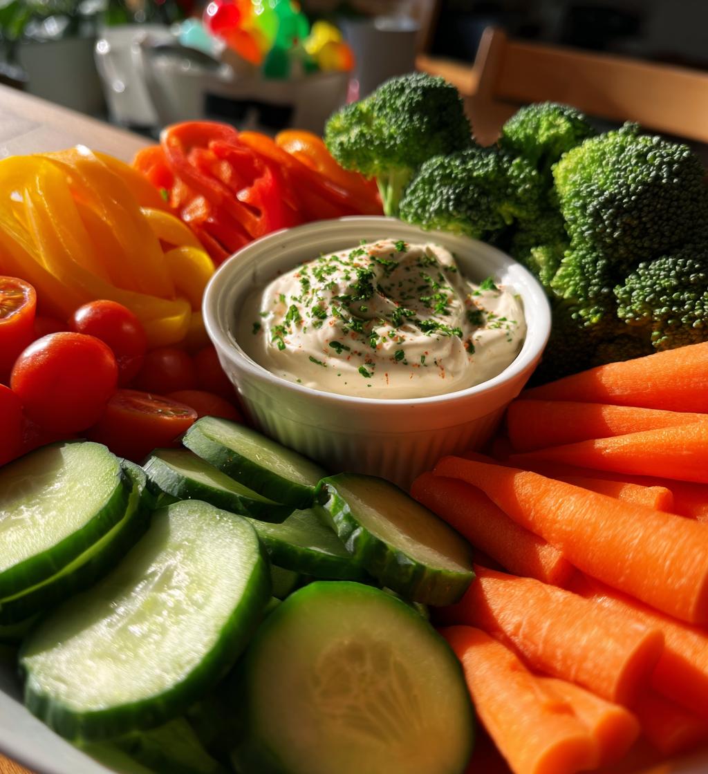 leprechaun veggie tray with cream cheese garlic mayo dip st pattys day appetizer - detail 1