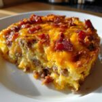 low carb bacon cheeseburger casserole