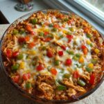 low carb slow cooker chicken enchilada casserole