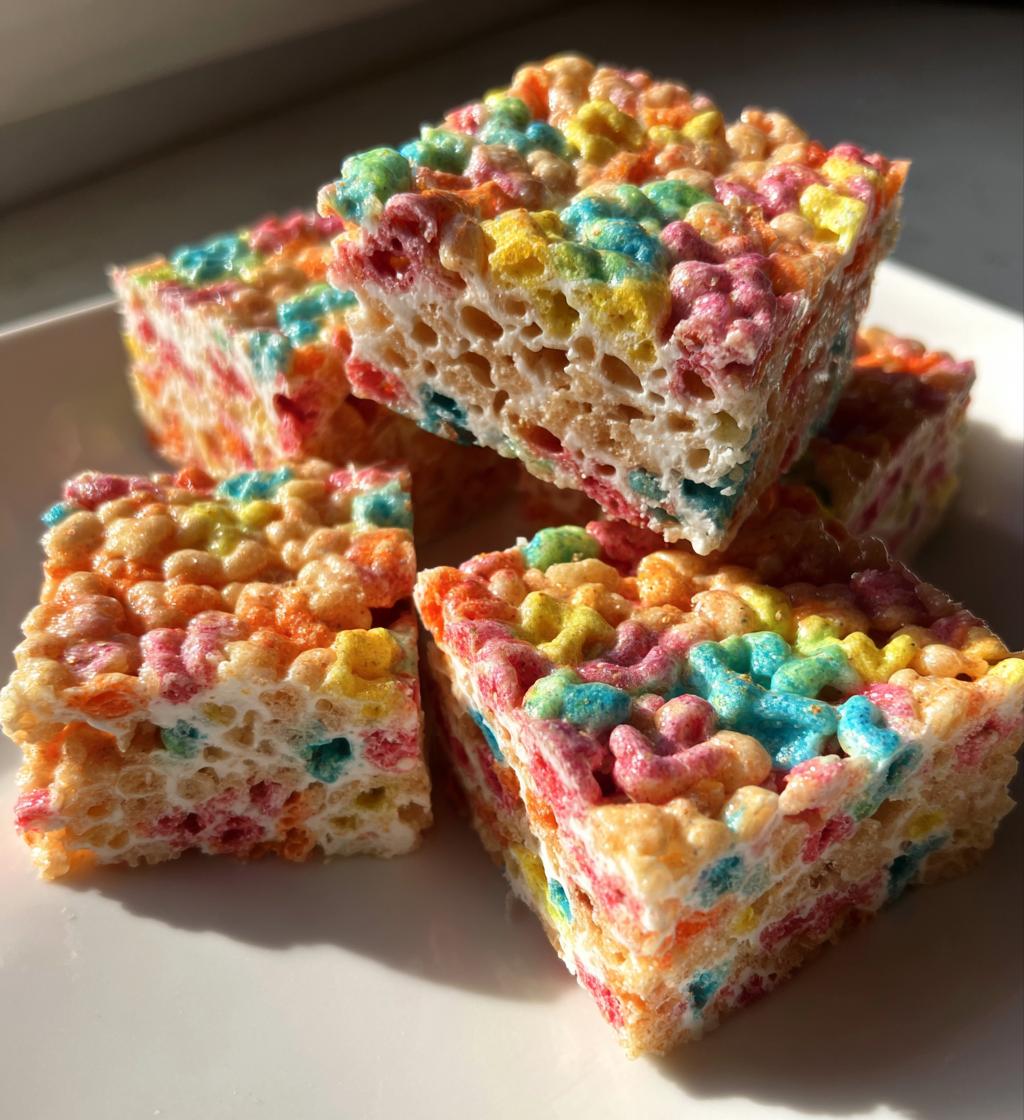 lucky charms rice krispie treats - detail 1