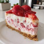 luscious strawberry dream cheesecake