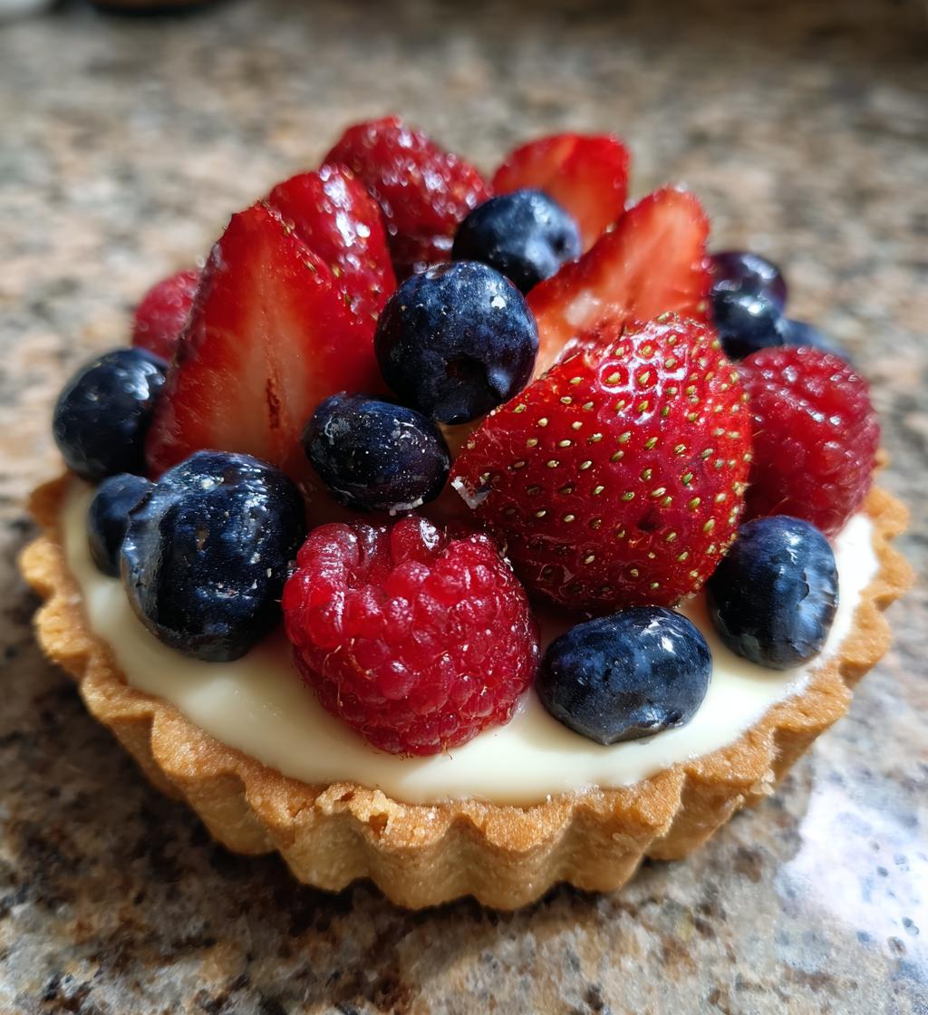 majestic berry medley tart - detail 1