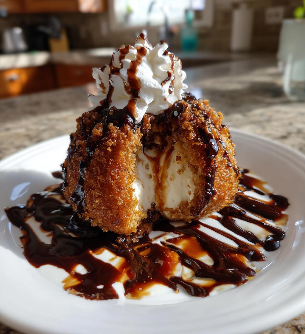 mexican fried ice cream - detail 1