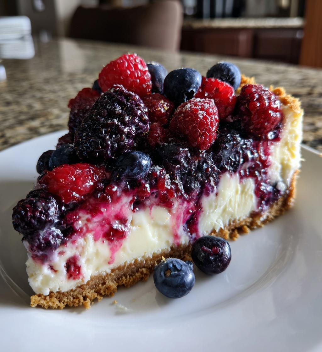 midnight berry bliss cheesecake - detail 1