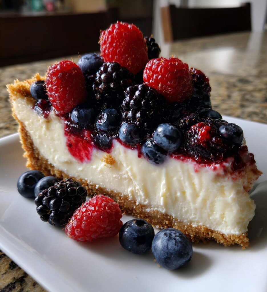 midnight berry bliss cheesecake