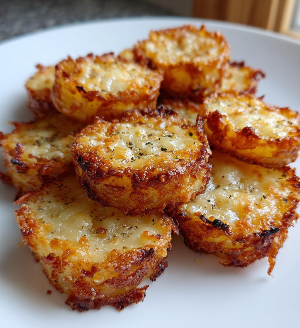 mini baked parmesan potato rounds - detail 1
