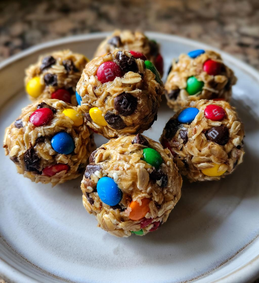 monster cookie balls - detail 1