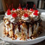 no bake banana split cake