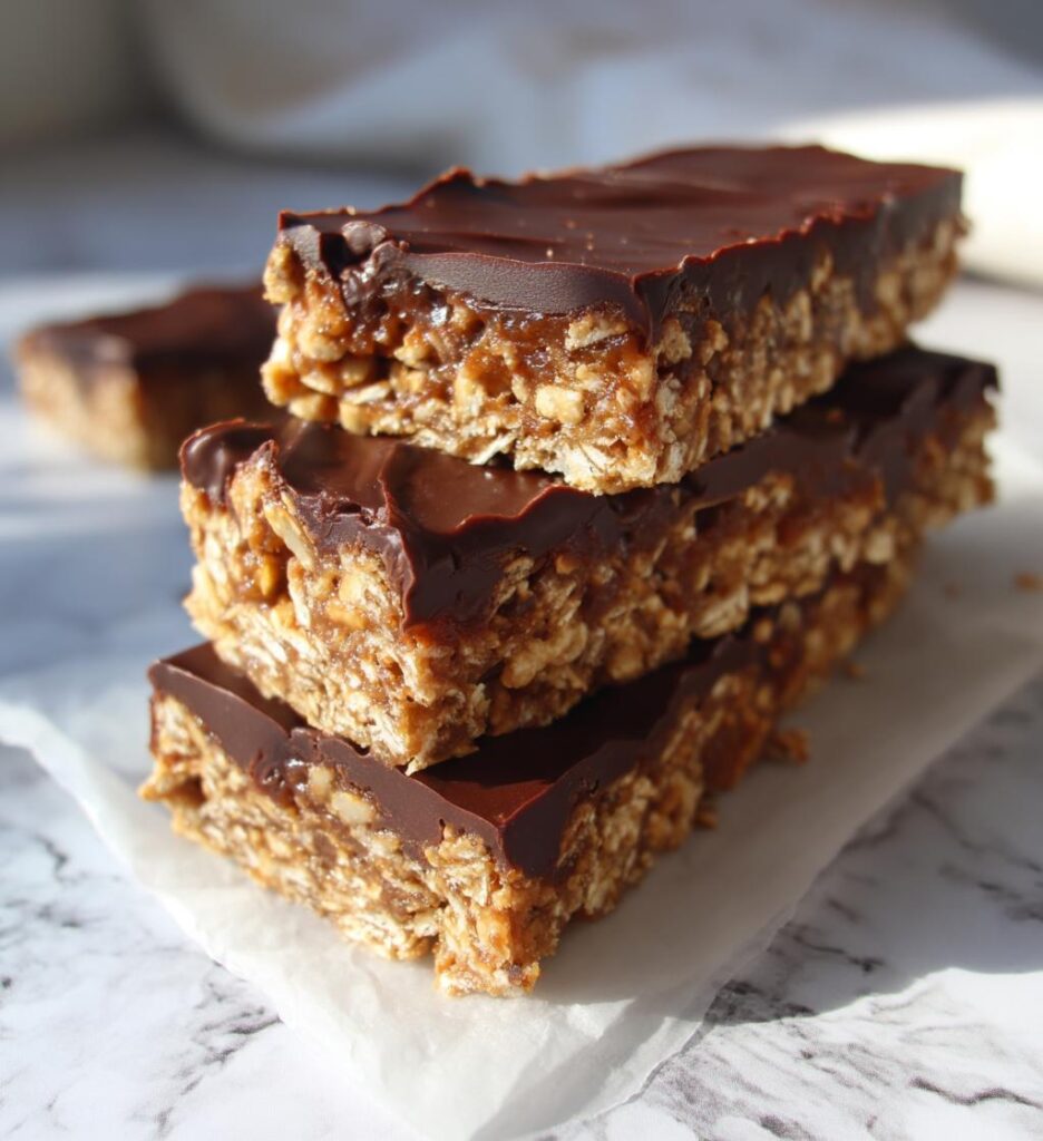 no bake chocolate oat bars